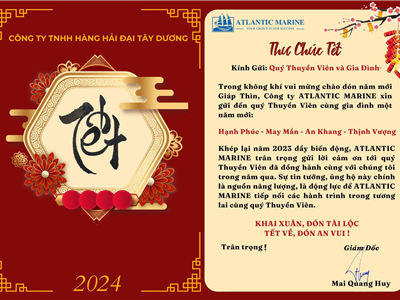 THƯ CHÚC TẾT 2024  - ATLANTIC MARINE